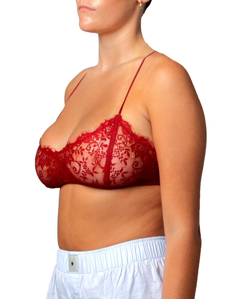 Rush Bra in Cherry