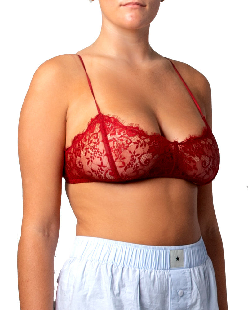 Rush Bra in Cherry